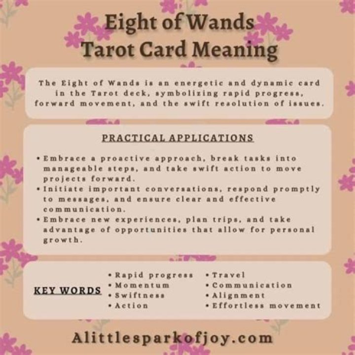 Eight of Wands Tarot Card & Its Inspiring Message